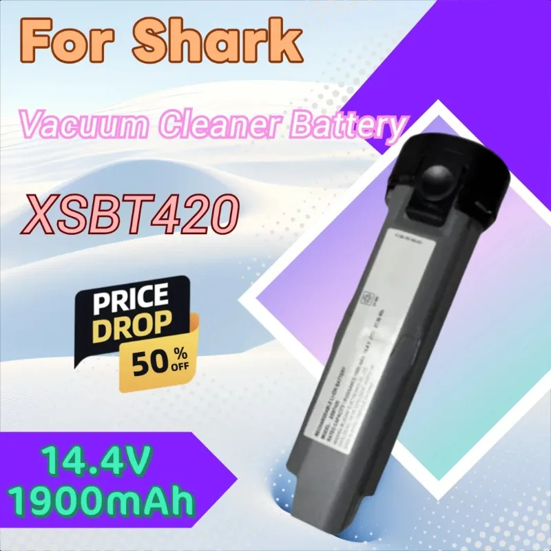 

New 14.4V 1900mAh XSBT420 XSBT420AS XSBT420UK Vacuum Cleaner Battery for Shark WS640AE WS642AE WV403BR QV410QBK WV401BL WV401PK
