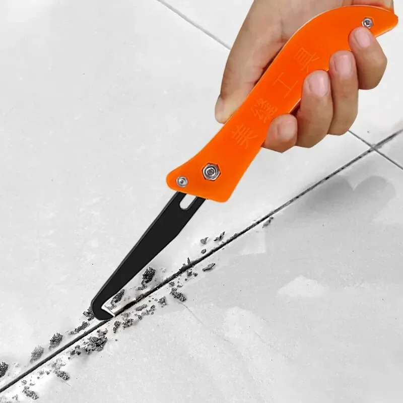 New Professional Gap Hook Knife Tile Repair Tool Old Mortar Cleaning Dust Removal Steel Construction Hand Tools