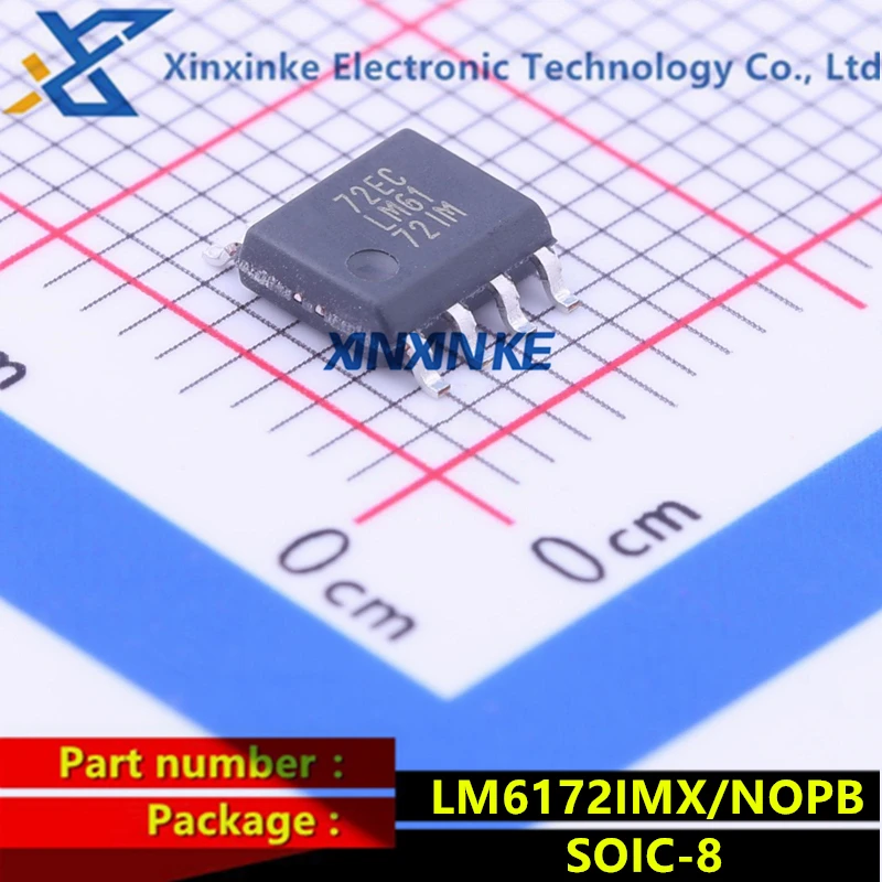 

LM6172IMX/NOPB SOIC-8 LM6172IM High Speed Operational Amplifiers ICs Dual HI-SPD Low Power LO-DIST VOL FDBK AMP