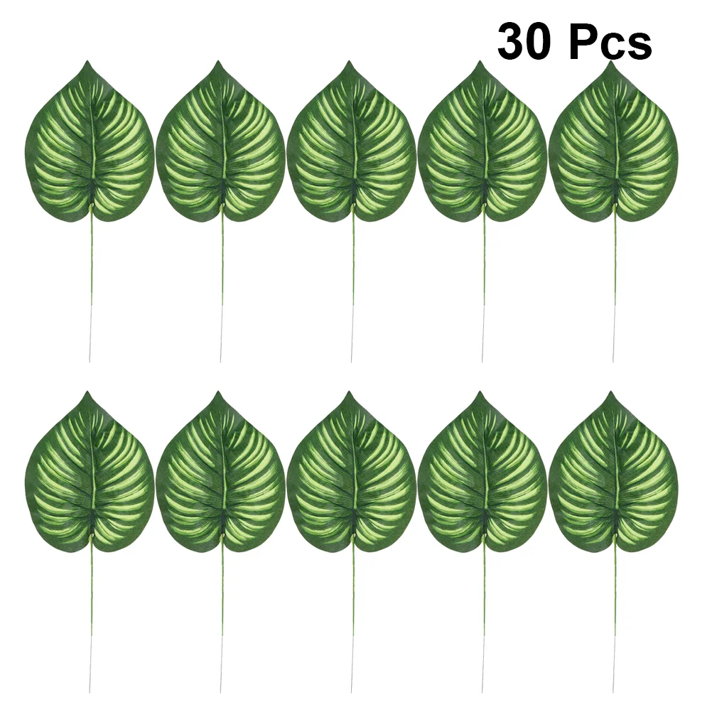 30 pezzi di piante artificiali finte foglie di Monstera decorazioni per la casa forniture simulazione anguria