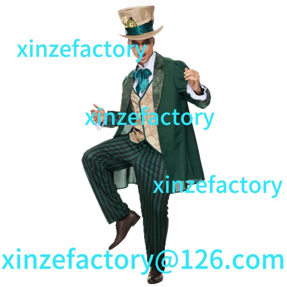 

Customization Mad Hatter Costume Stage Drama Alice Costume