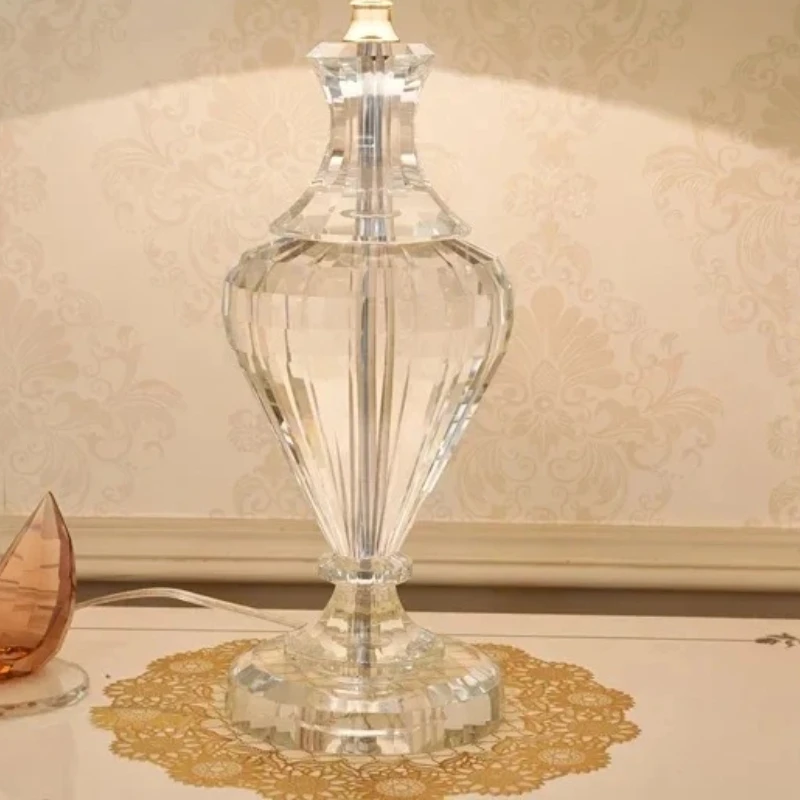 Contemporary Designer Luxury Crystal Table Lamp Villa Bedroom Bedside Palace Bedside Floor Lamps Home Decoration Reading Light