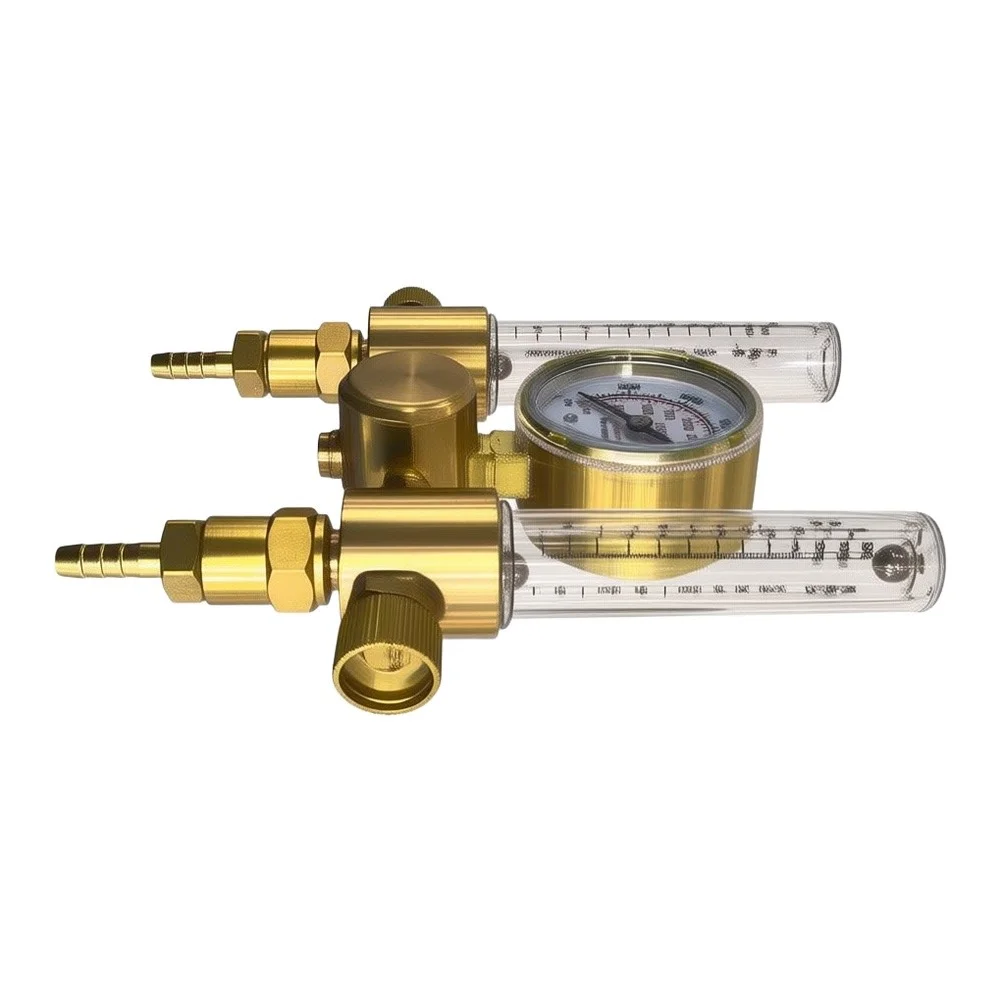 Industrial-Grade Brass 191 For Argon Pressure Regulator with Outlet Configuration for Reliable Gas Flow  Industrial-Grade