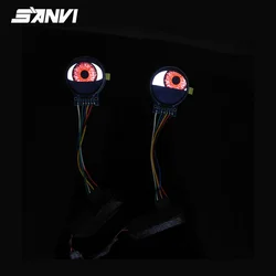 SANVI New Dynamic Demon Eyes Lights for LED Car Headlighgt Assambly with Animation Modes Fleely Eyes Lights Auto Accessories