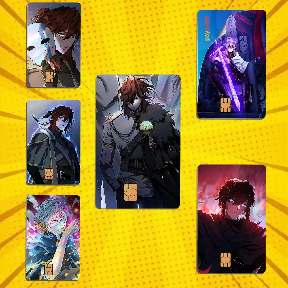 Arthur Leywin Beginning After the End TBATE Laser-like texture Card Stickers Credit Visa Debit Bank Charge Card Bus Metro