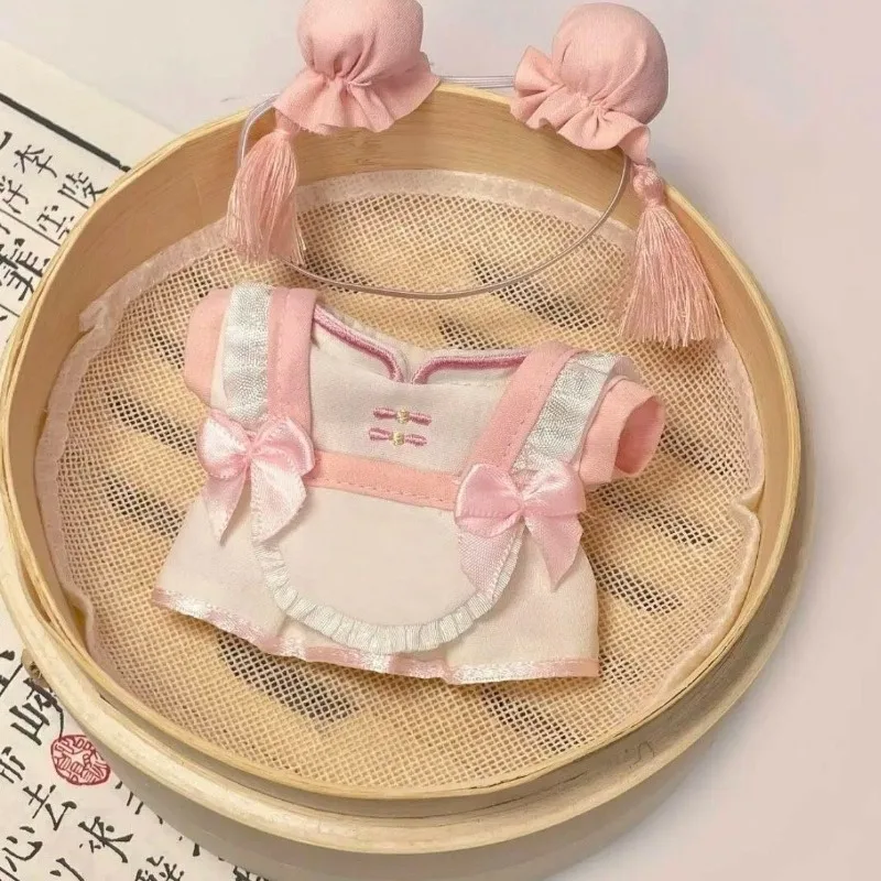 10CM Adorable Doll Clothes Chinese Style Hanfu Auspicious Cloud Pattern Ancient Costume Cothing For Idol Dolls Accessories Toys