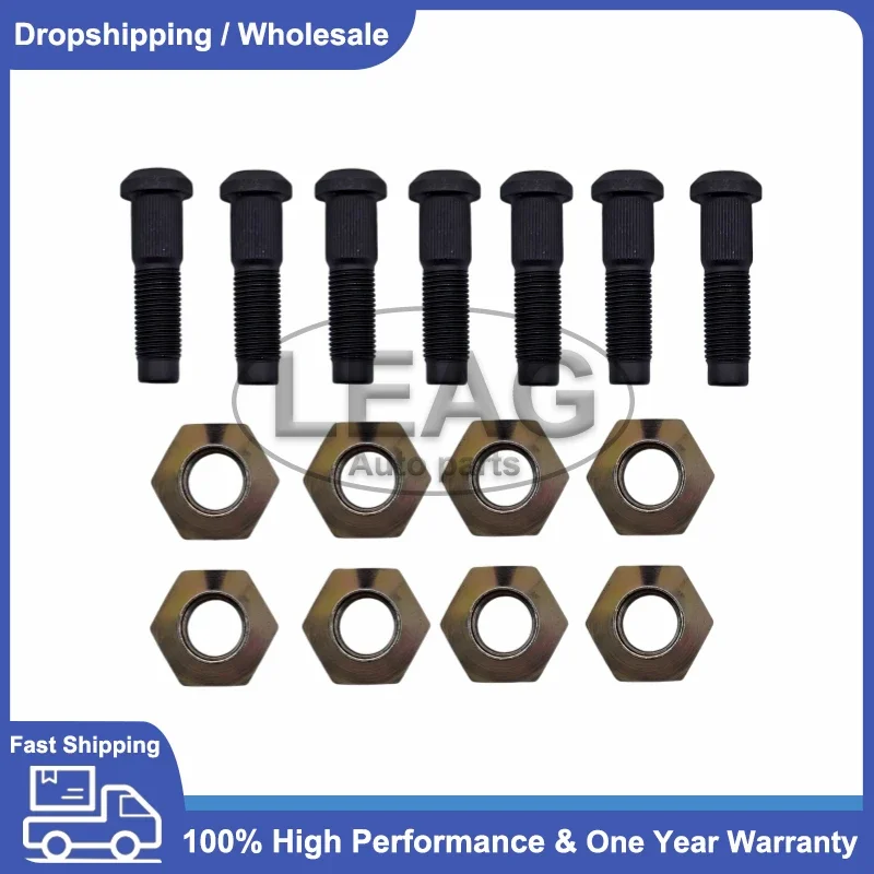 8PCS 6564669 6709170 Lug Nut & Stud Kit for Bobcat Skid Steer 720 721 722 730 731 732 741 742 743 751 753 763