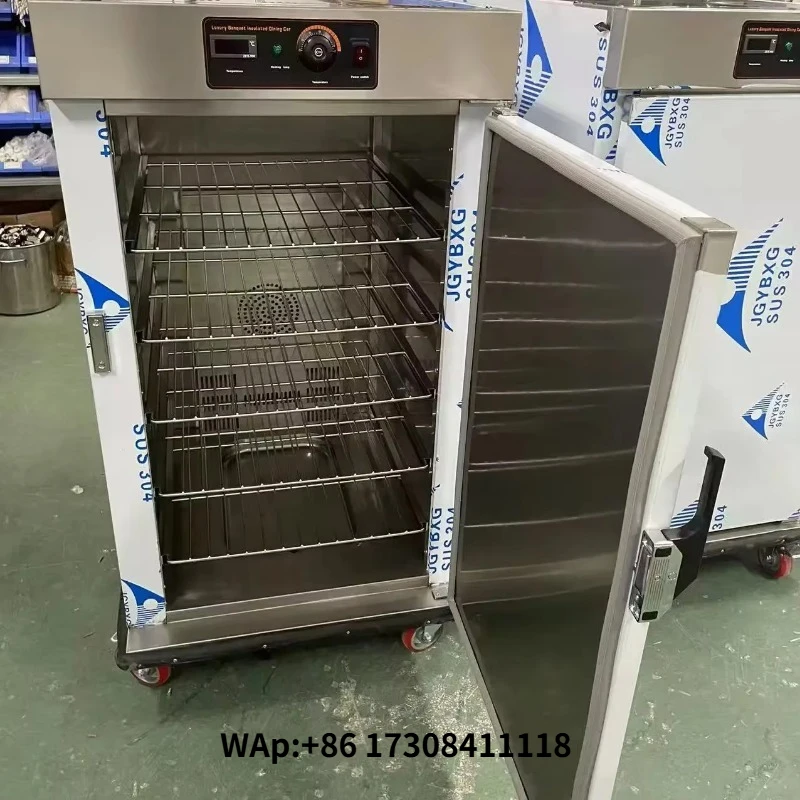 5 Layer Warmer Heated Holding Cabinet Trolley Mobile Stainless Steel Insulated Food Warmer Trolley for Hotel Restaurant Banquet