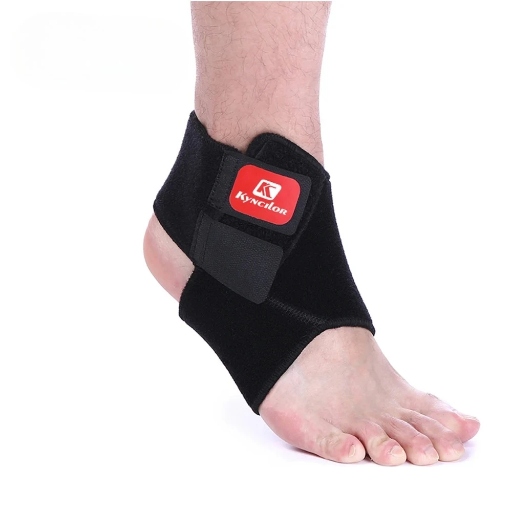 Kyncilor Sicherheits-Knöchelstütze für Fitnessstudio, Laufen, Knöchelschutz, schwarzer Fußbandage, elastische Knöchelbandage, Bandschutz, Sport, Tobilleras