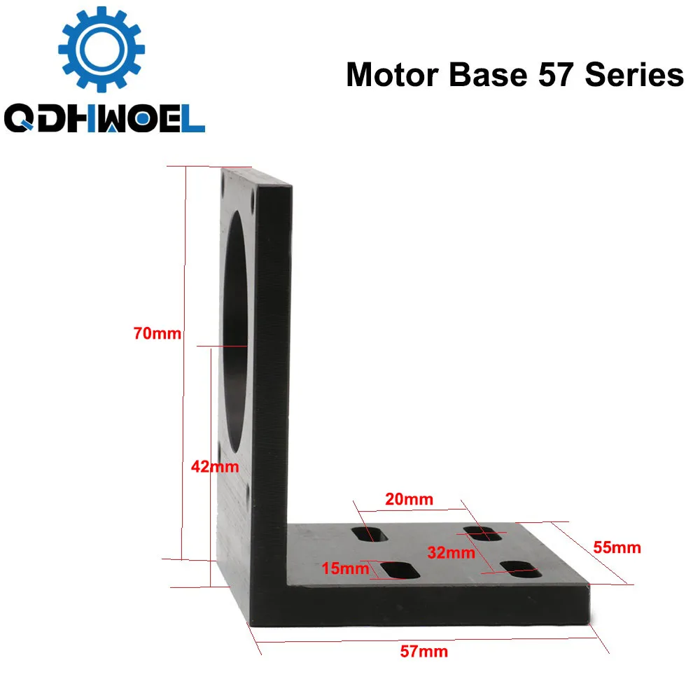 QDHWOEL Motor Base For Leadshine 57 Stepper Motor Aluminum Fixed Seat Fastener mounting Bracket Support