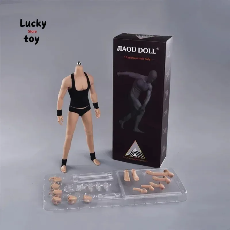 

1/6 Super Flexible Bodybuilding Seamless Body Model Action Stainlee Steel Skeleton Fit for 1/6 Scale Head Sculpt Toy