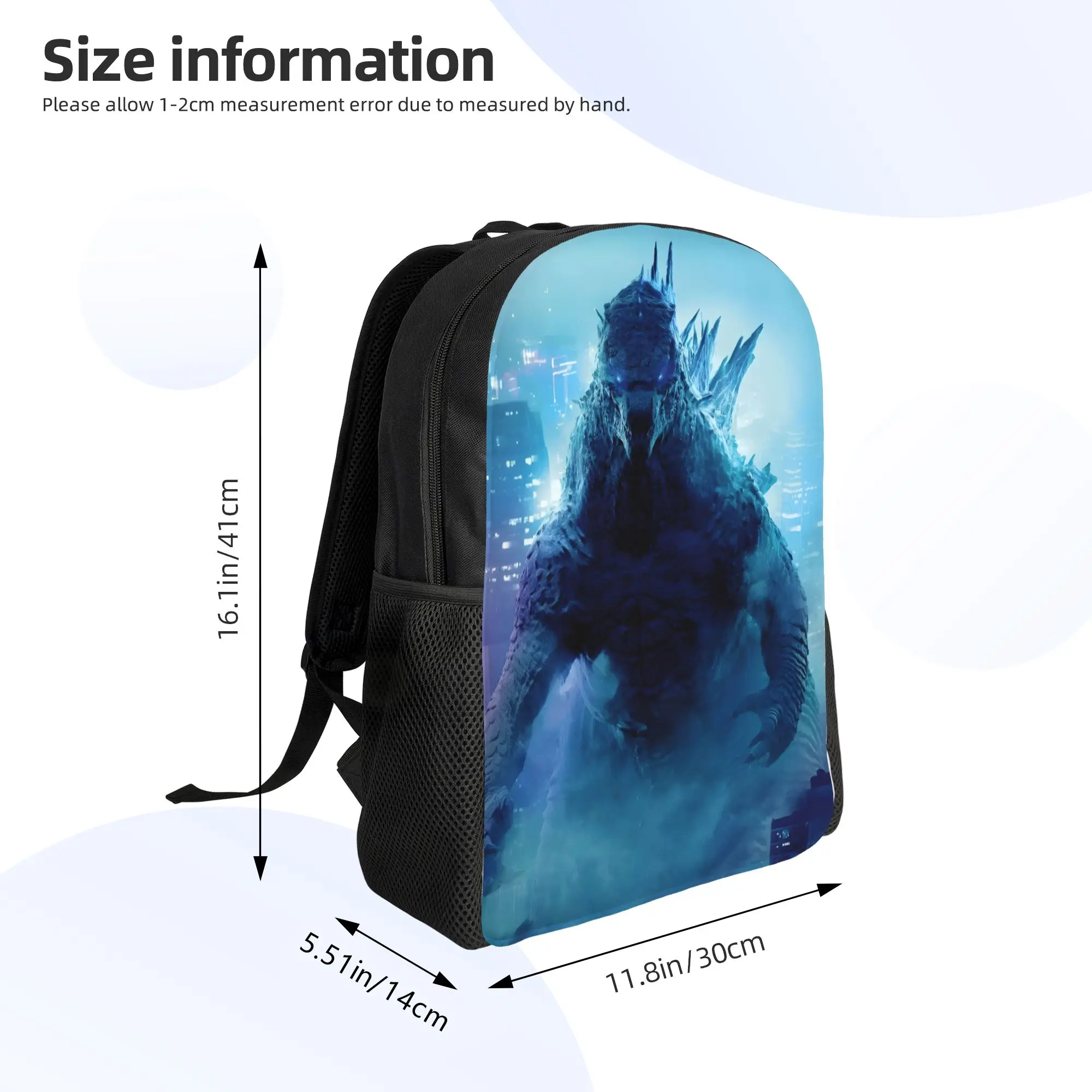 1Piece Backpack Ancient Beast New School Year Handbag Campus  Godzilla Birthday Gift New Term Starts - view 6