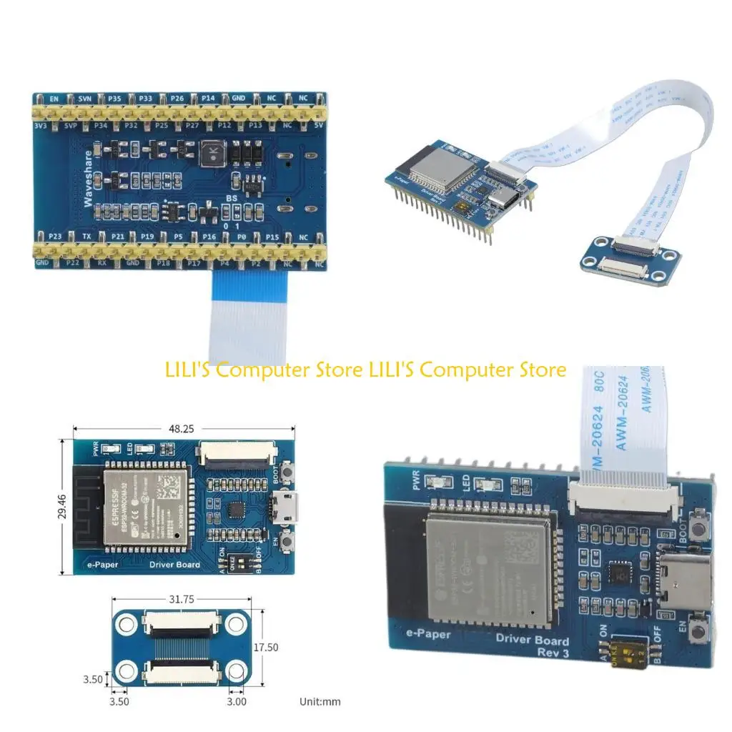 

A52B Универсальная плата драйвера ESP32 E Paper Беспроводной модуль экрана дисплея E-ink