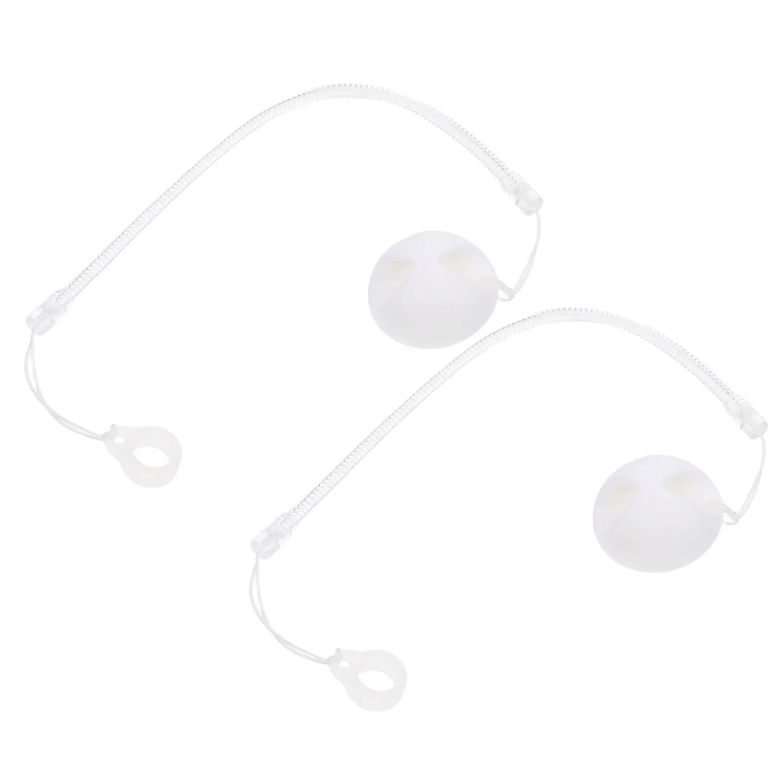 2Pcs Protective Pen Chain Secure Grip Silicone Holder Anti Theft Desk Counter Reception Office Pen Chain Holder
