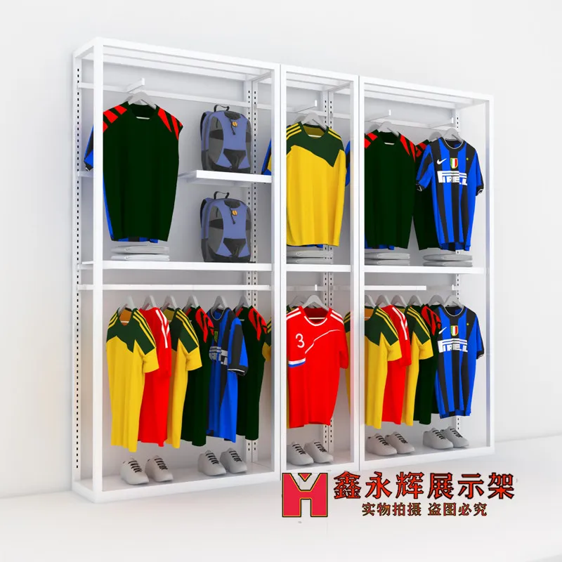 Shoe store shoe rack clothing store display rack sports  display rack men's clothing shelf casual floor clothes container