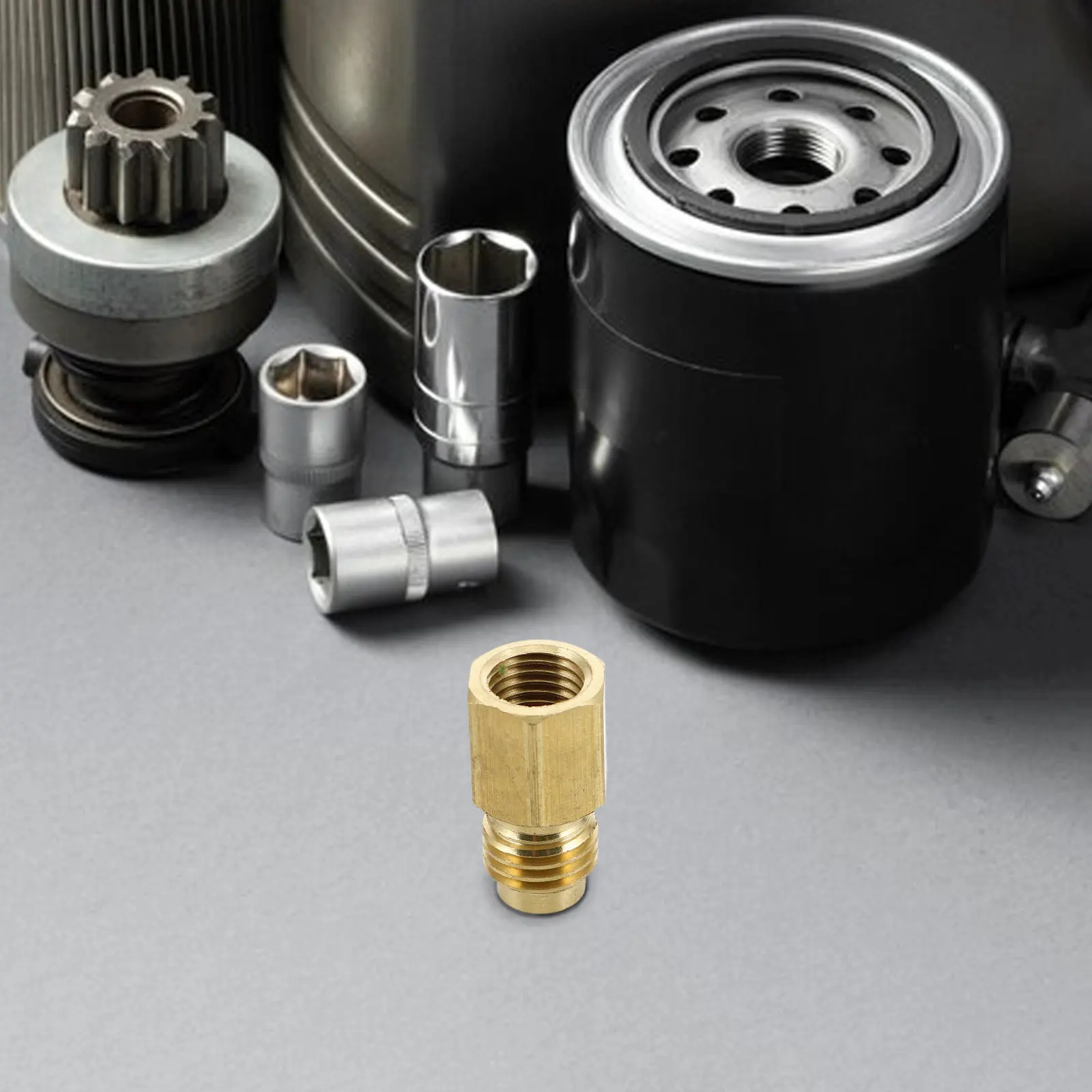 Copper Refrigerant Tank Adapter for Small R134 Tanks Leak Proof Vacuum Pump Air Conditioning Repair Adapter
