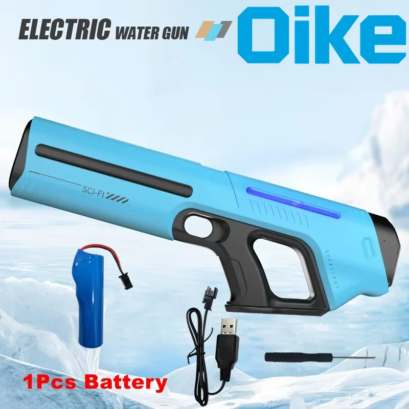 Elektrisch waterpistool speelgoed voor kinderen, volwassenen, automatische zuigwaterblaster, zomer buiten speelgoed, strand, zwembad, tuin spel