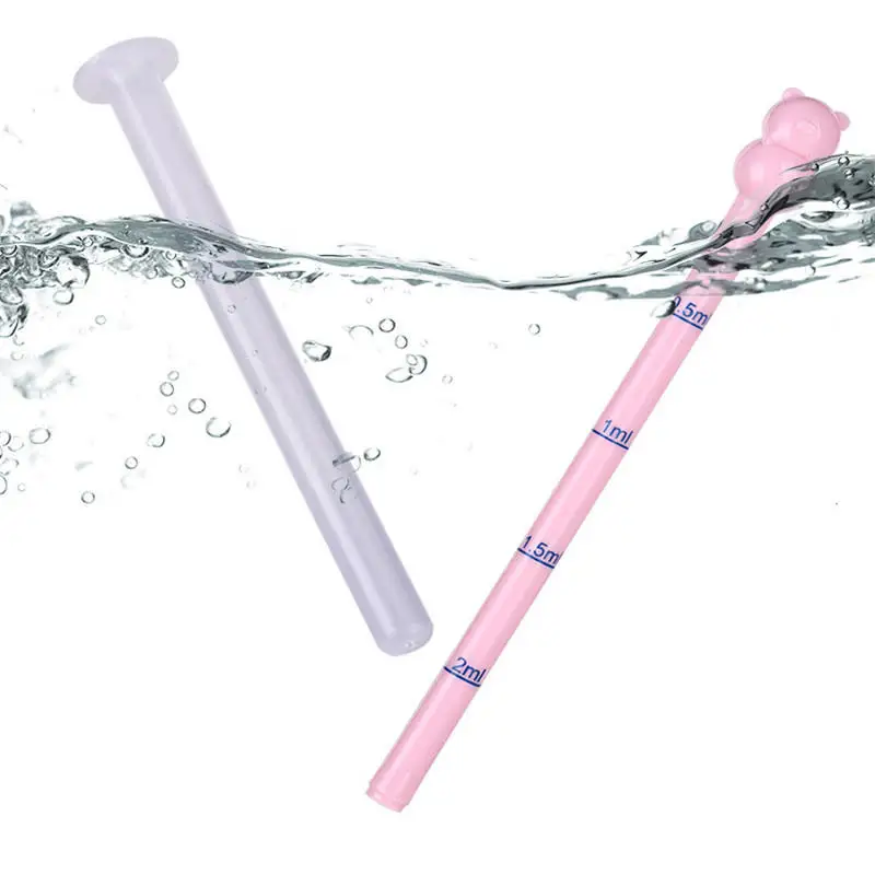 Baby Medicine Dispenser Anti Choking Syringe Feeder Scale Cartoon Shape Infant Medication Dropper Oral Liquid Supplement Tool