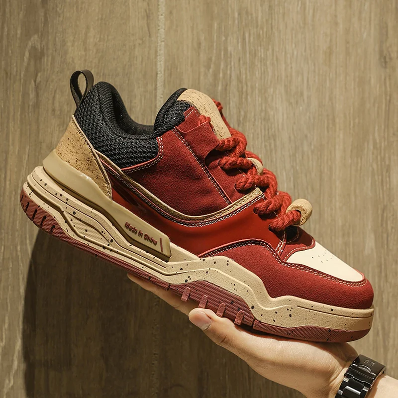 

Мужские повседневные кроссовки на толстой подошве, новая осенняя коллекция, низкие спортивные кеды на шнуровке, дышащие, модные, для студентов