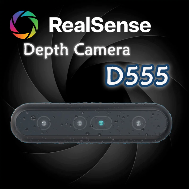 

Камера глубины RealSense D555 Модуль глубины RealSense D450 новое видение SoC V5 SDK 2.0 DDS 3D Компьютерное видение с питанием через Ethernet