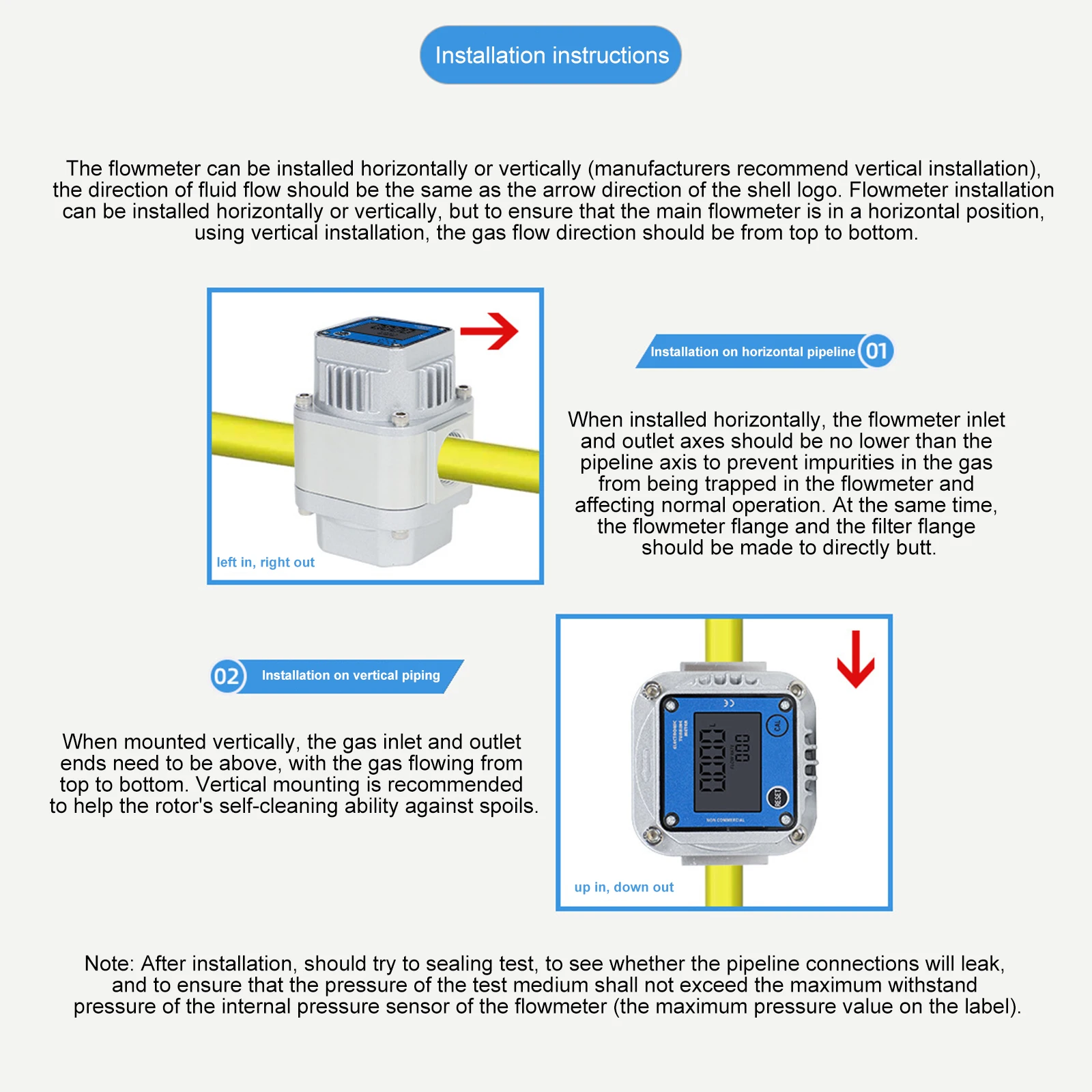 Digital Display High-precision Gas Flow Meter, Electronic Digital Display Roots Flow Meter