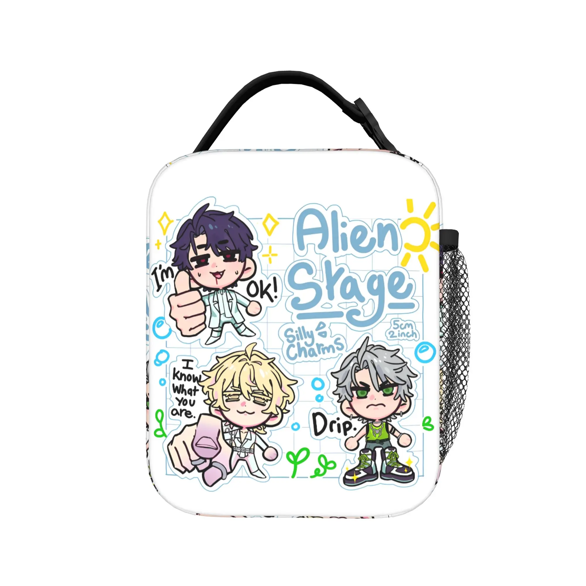 Alien Stage Insulated Lunch Bags Thermal Bag Meal Container Luka Till Ivan Cartoon Portable Tote Lunch Box Food Handbags School