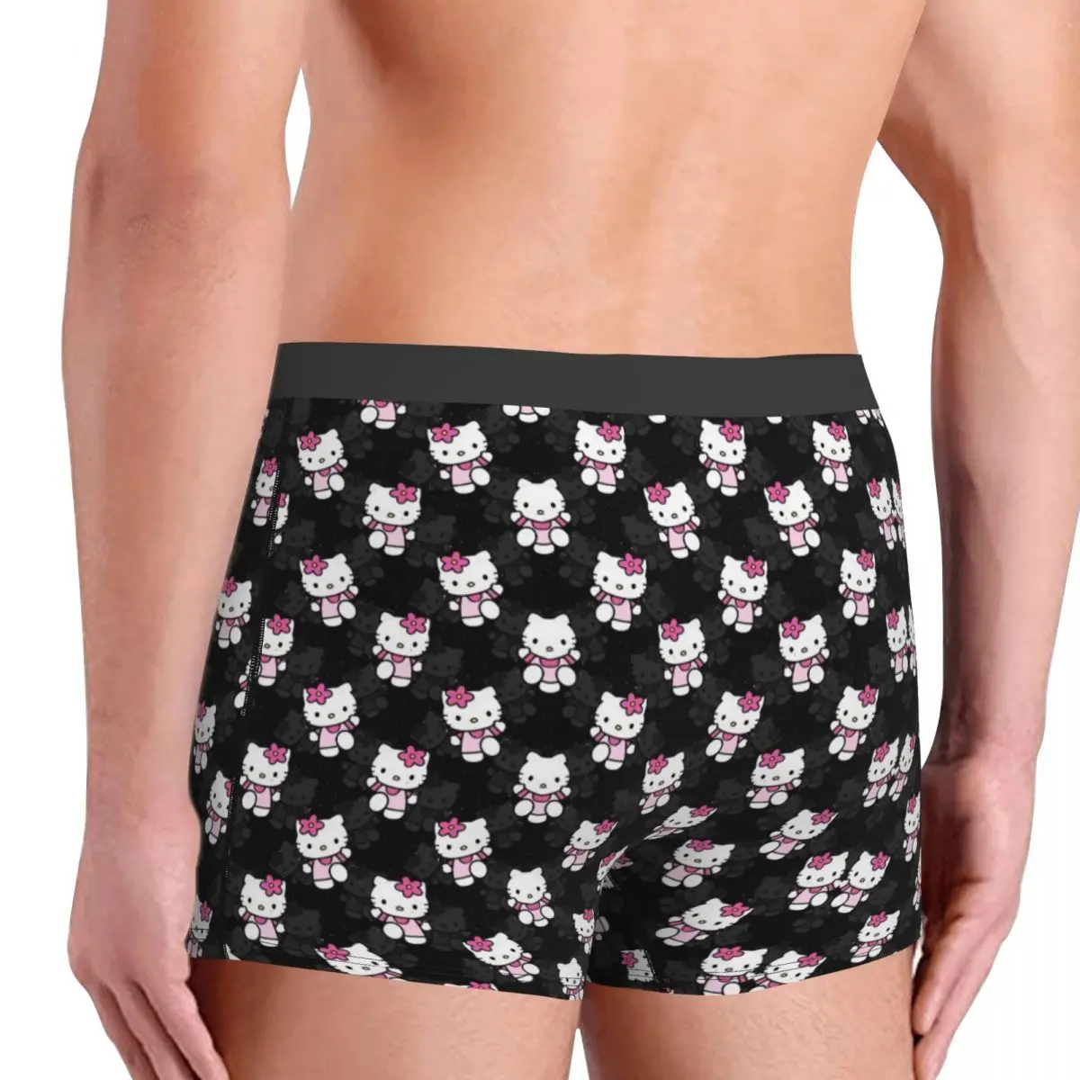 Hello Kitty Cat Manga Boxer Shorts For Homme 3D Print Underwear Panties Briefs Breathable Underpants