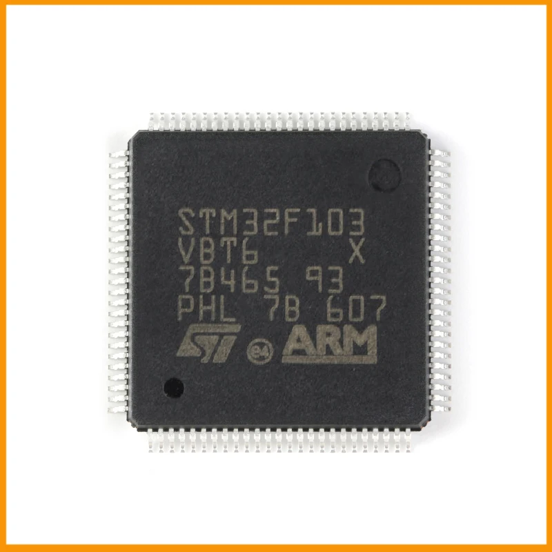 5Pcs/Lot New Original  STM32F103VBT6 STM32F103 STM32F  Microcontroller IC 32-Bit Single-Core 72MHz 128KB (128K x 8) LQFP-100