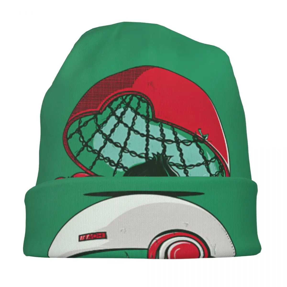 Bulbasaur Pokemon Beanie für Männer und Frauen, stilvolle Totenkopf-Mütze, Strickmütze