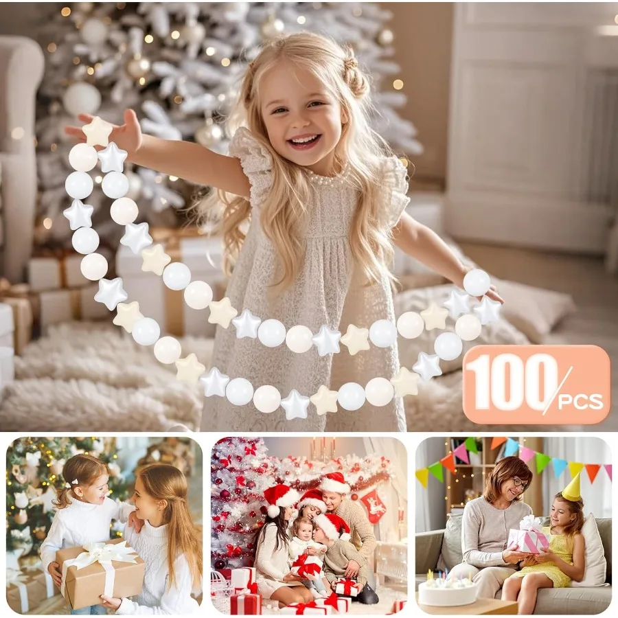 كرات حفرة كروية للأطفال الصغار ملحقات حفرة كروية بلاستيكية مقاومة للسحق ومتينة على شكل ممتع ألعاب حمام الطفل 100 قطعة