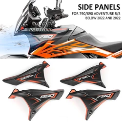 For 790 890 ADV Adventure R S 2022 and Before Year Motorcycle Front Fairing Side Panels Wind Deflector Windscreen Plate Cover