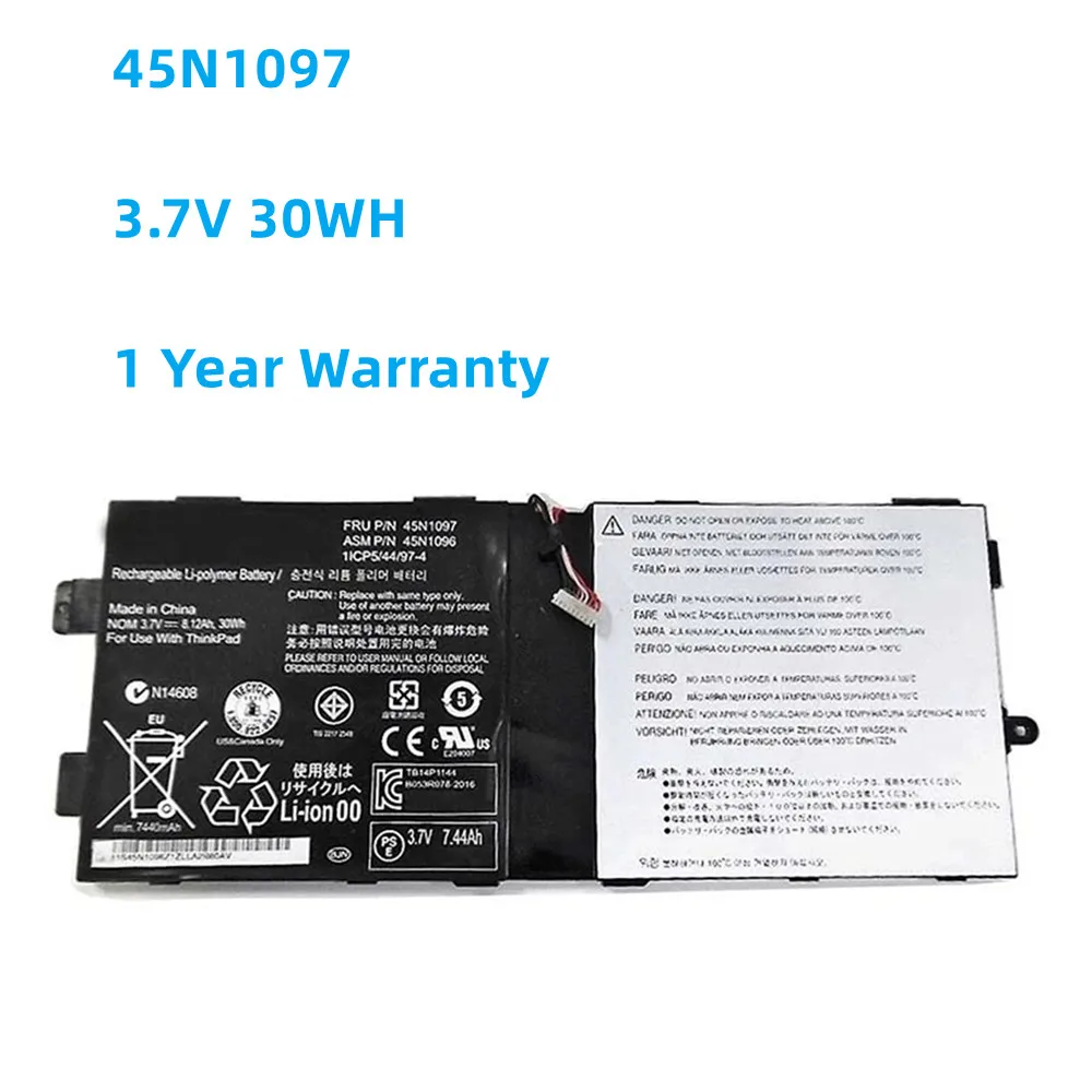 

New 3.7V 8120mAh 30Wh 45N1097 Battery For Lenovo ThinkPad Tablet 2 1ICP5/44/974 Series 45N1096