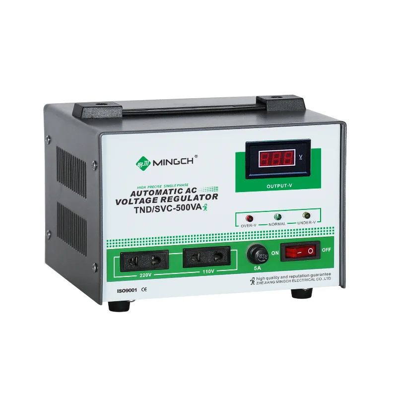 500VA Single Phase 220V Servo Motor Type Automatic Stabilizer Voltage Regulator for Small Office