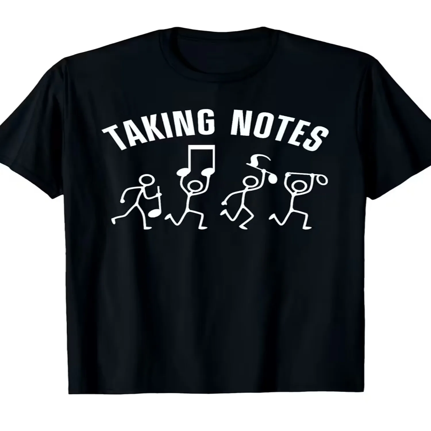 Funny Music Art Unisex Clef Exaggerated Music Lover T-Shirt, Unisex Summer 2025 Short Sleeve Print Tee, Concert Attire, Casual Wear, Gender-Neutral Fashion, Patterned Print Shirt, Soft T-Shirt, L Unisex T Shirt Gift For Her