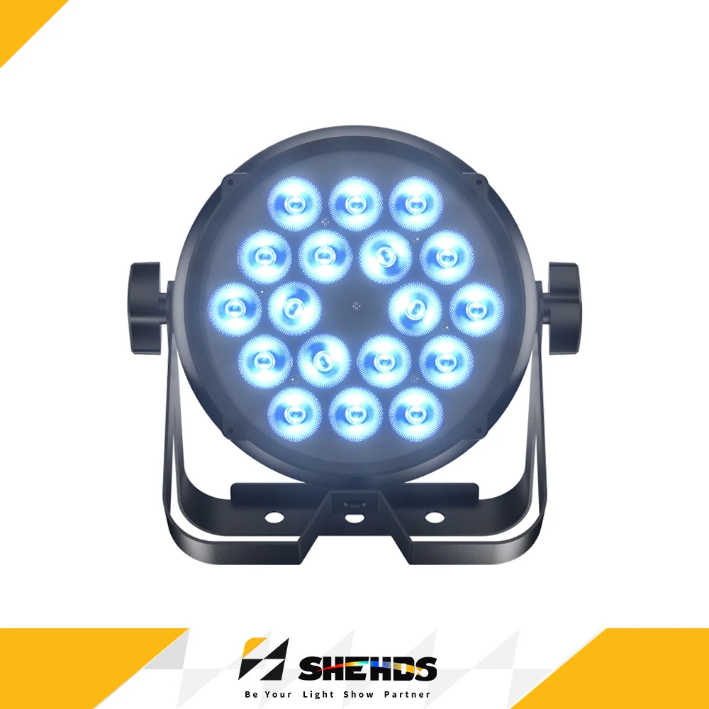 SHEHDS 18x12w Outdoor LED Par IP65 Waterproof Wash Light DMX512 For DJ Disco Club Stage Theater Concert Wedding 2 Years Warranty