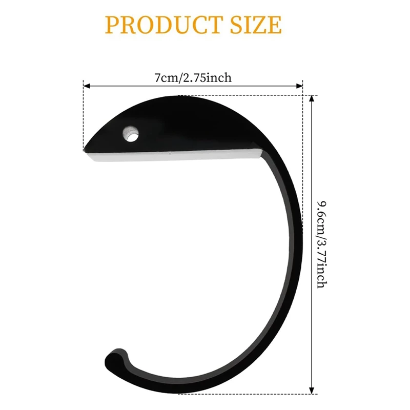 Abwr-dompet kait untuk meja, 4 buah gaya C tas paduan aluminium gantungan tas meja dompet meja Anti selip di bawah meja kait ransel