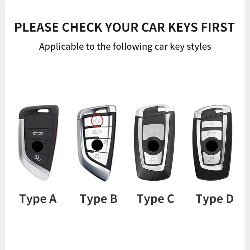 PU Leather Car Remote Key Case Cover Shell For BMW 1 3 5 7 Series X1 X3 X4 X5 X6 G20 G30 F15 F16 G01 G02 G05 F10 F20 F30 G07 F34