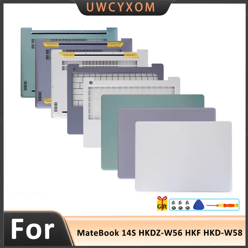 

New Notebook Parts For Matebook 14S HKD HKDZ/W56 W58 W76 HKF-16 2022 Back Cover Palmrest Bottom Case Laptop Cases Replace