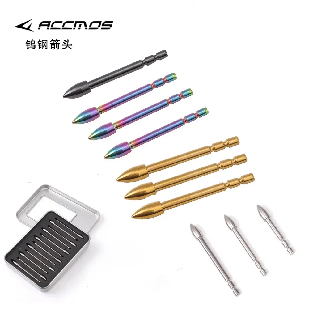 

6pcs ID3.2mm Tungsten Arrow Head Insert Arrow Point 100/120/140 Grains Tips Archery Arrow Shaft DIY