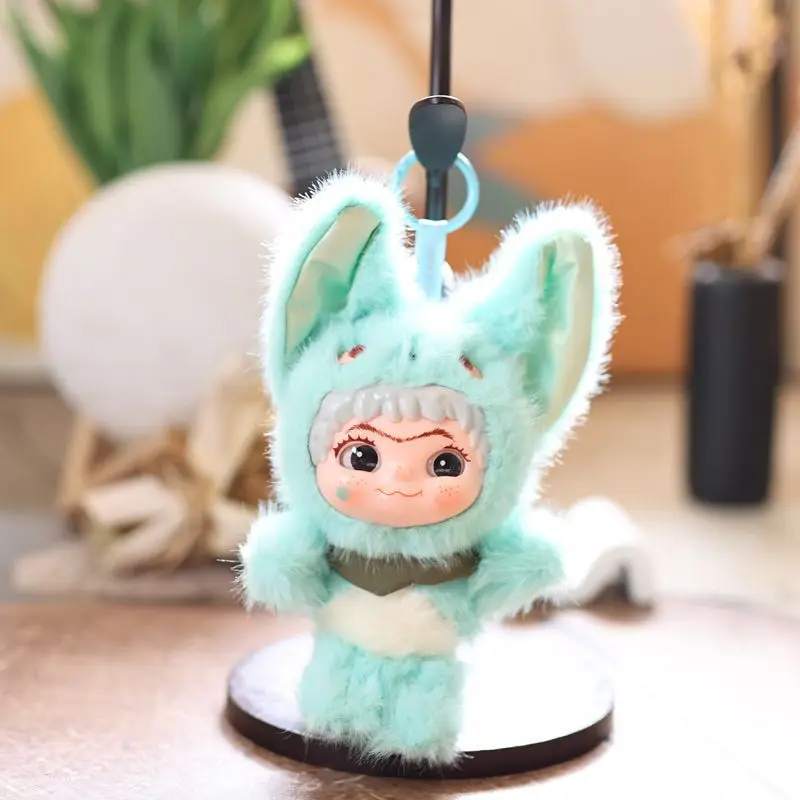 Adorable llavero de felpa y esmalte WAKUKU, accesorio para bolso temático Wakuku, figura de muñeca, juguete coleccionable