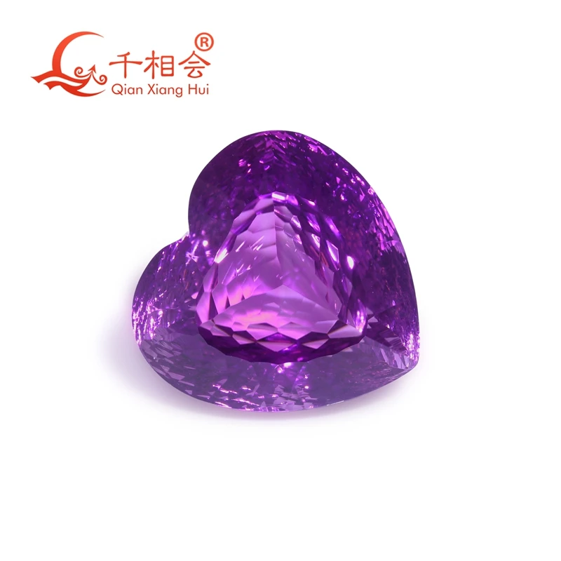 42ct to 57CT  Heart Shape Gemstone Millennium Cut Loose Stone for Jewelry Making with GRC Certification