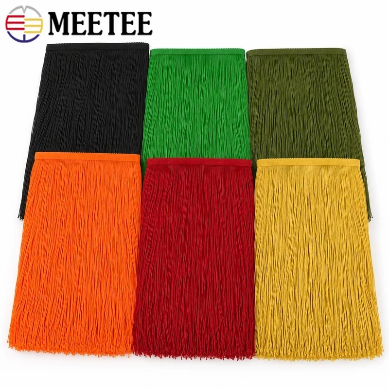 5/10Y 30cm Extra Long Polyester Fringe Tassel Trim for Latin Dancewear Stage Costumes Curtain Valance Home Decor Sewing Supplies
