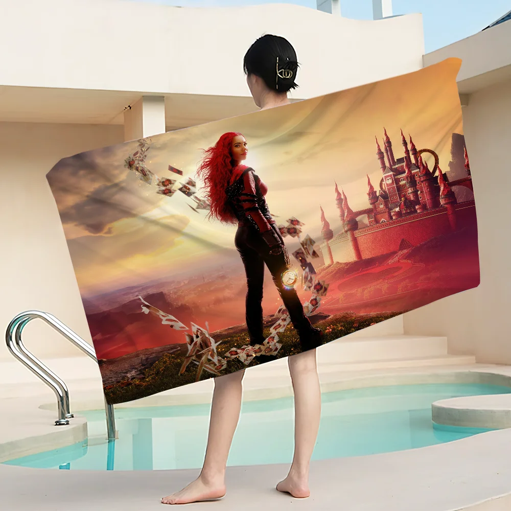 MINISO Disney D-Descendants The Rise of Red Towel Portable Beach Gym Swimming Home Soft Cotton