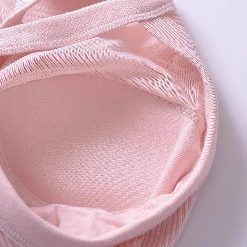 

DEEABAE Белый топ с бретельками и камзолом, женская подушка на груди, новый летний красивый нижний слой сзади, внутренний слой, короткий внешний топ