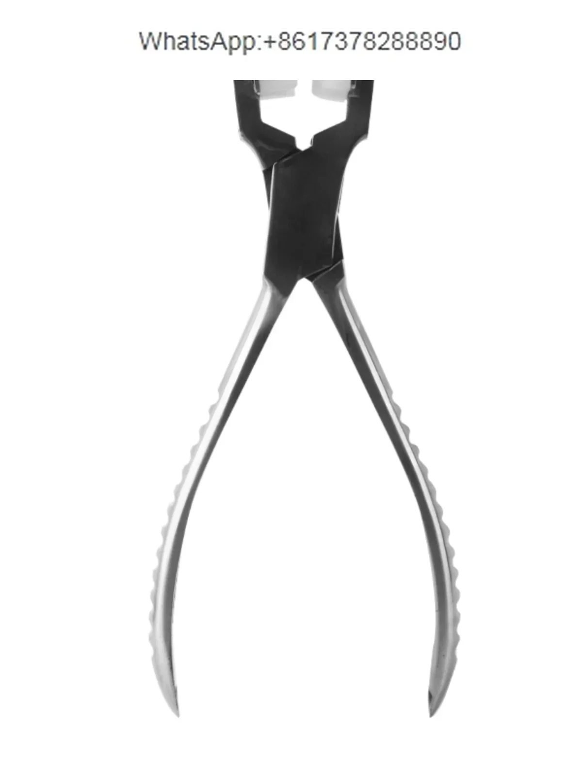 Stainless steel nylon flat-mouthed flat-mouthed plastic gold, silver and copper winding manual curved pliers jewelry gold tools