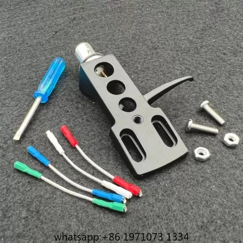Record player phonograph universal aluminum alloy head bracket, head cover, needle shell, singing head wire vinyl accessories
