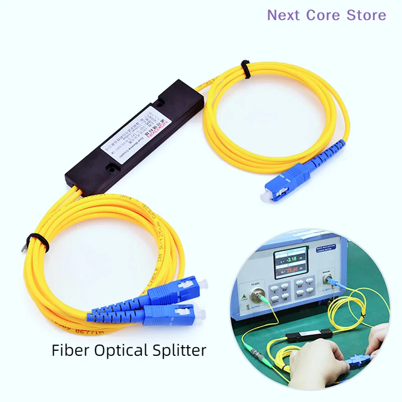 [NC]PLC Splitter  APC 1X2 PLC Singlemode Fiber Optical Splitter /UPC PCL Splitter Internal Computer Cable Sleeve[NC]