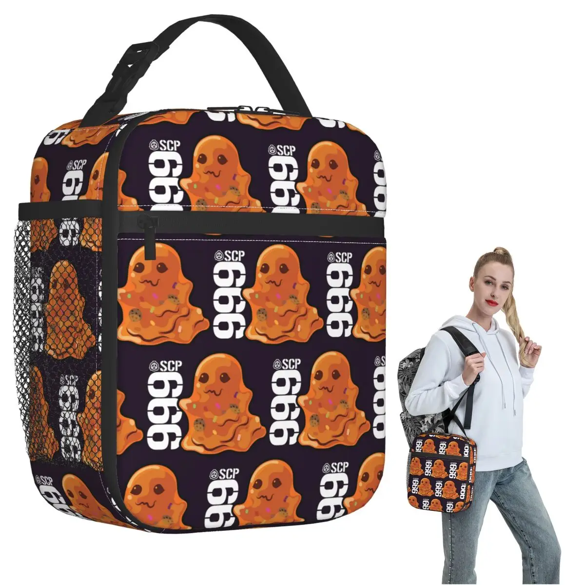 

SCP 999, изолированная сумка для обеда Tickle Monster SCP Foundation для женщин и детей, портативные коробки для еды, термосумка для обеда
