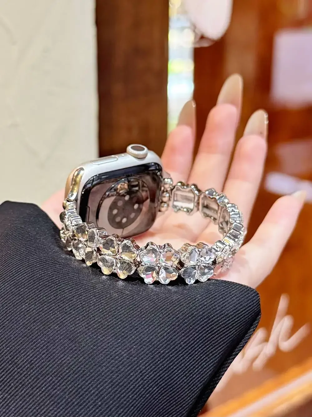 موضة رائع سوار ربط ل سوار ساعة يد آبل سلسلة S10/8/7/6/3/4/5/9 40 مللي متر 41 مللي متر 38 مللي متر 42 مللي متر 44 مللي متر 45 مللي متر 46 مللي متر حزام