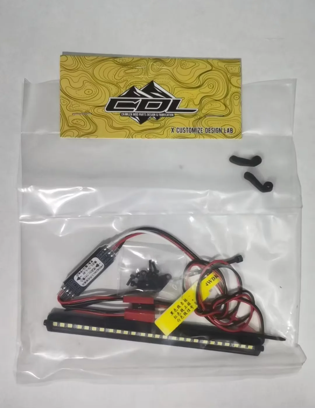 Roof Spotlights Light Bar & Metal Roof Skid Plate for Axial 1/10 SCX10 III 1987 Toyota SR5 RC Crawler Scale Upgrade parts